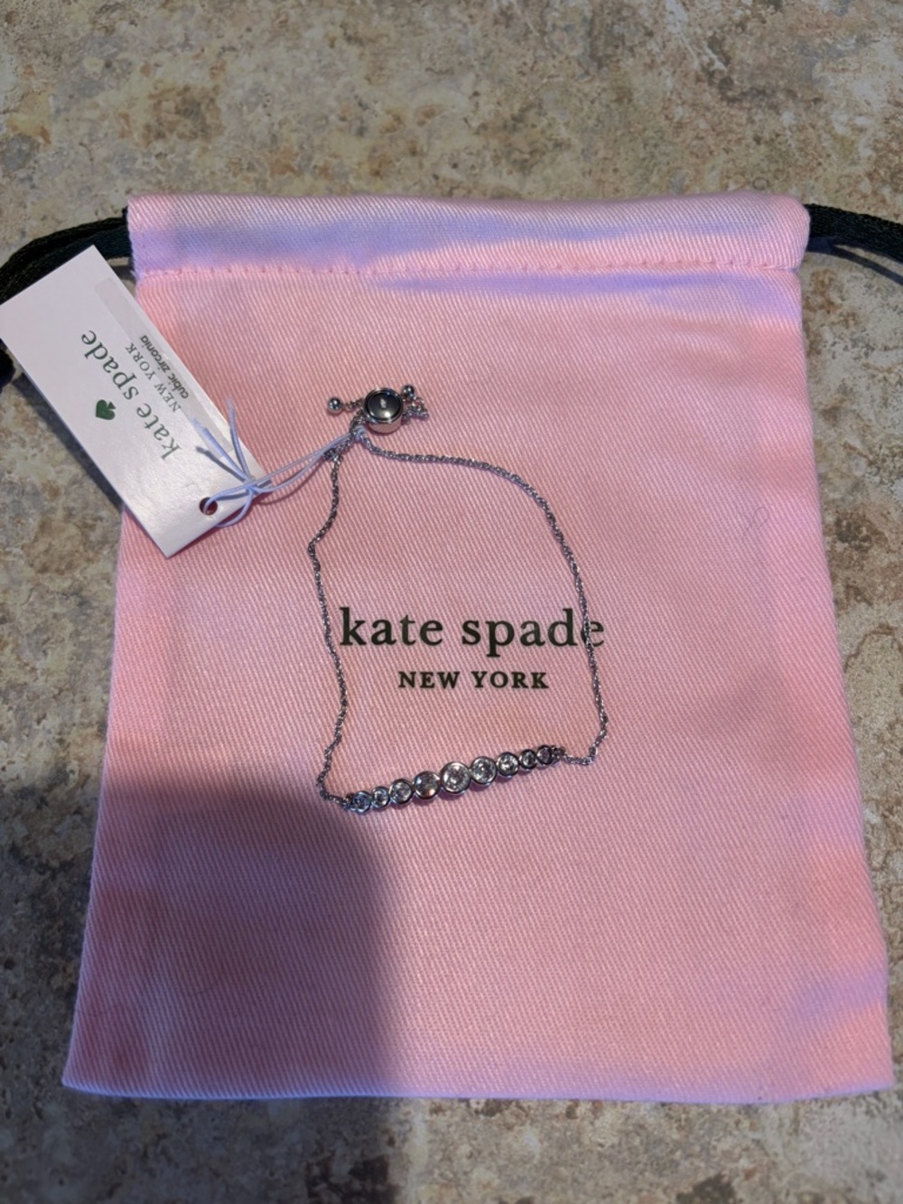 Kate Spade Silver Rhinestone Bracelet—NWT